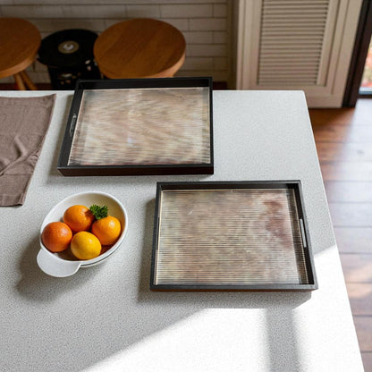 Clear Modern Tray Set