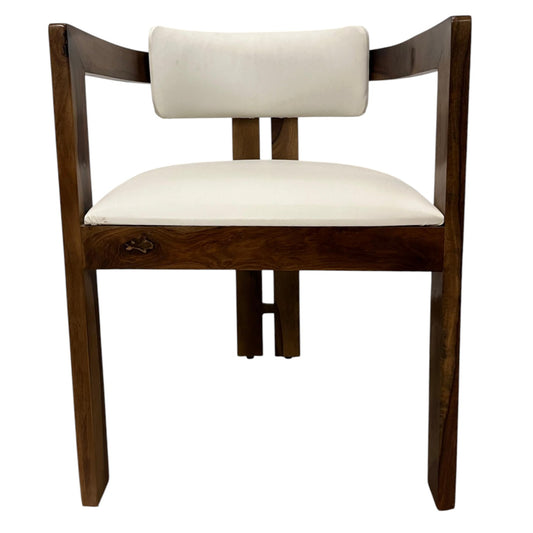 White Curved Chair
