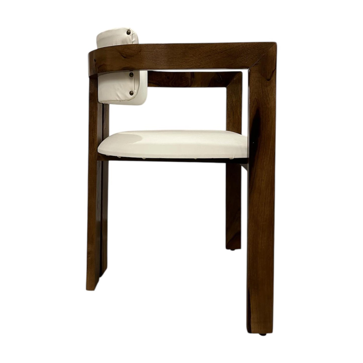 White Curved Chair