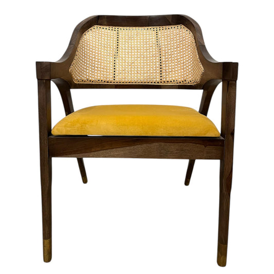 Yellow Rattan Chair