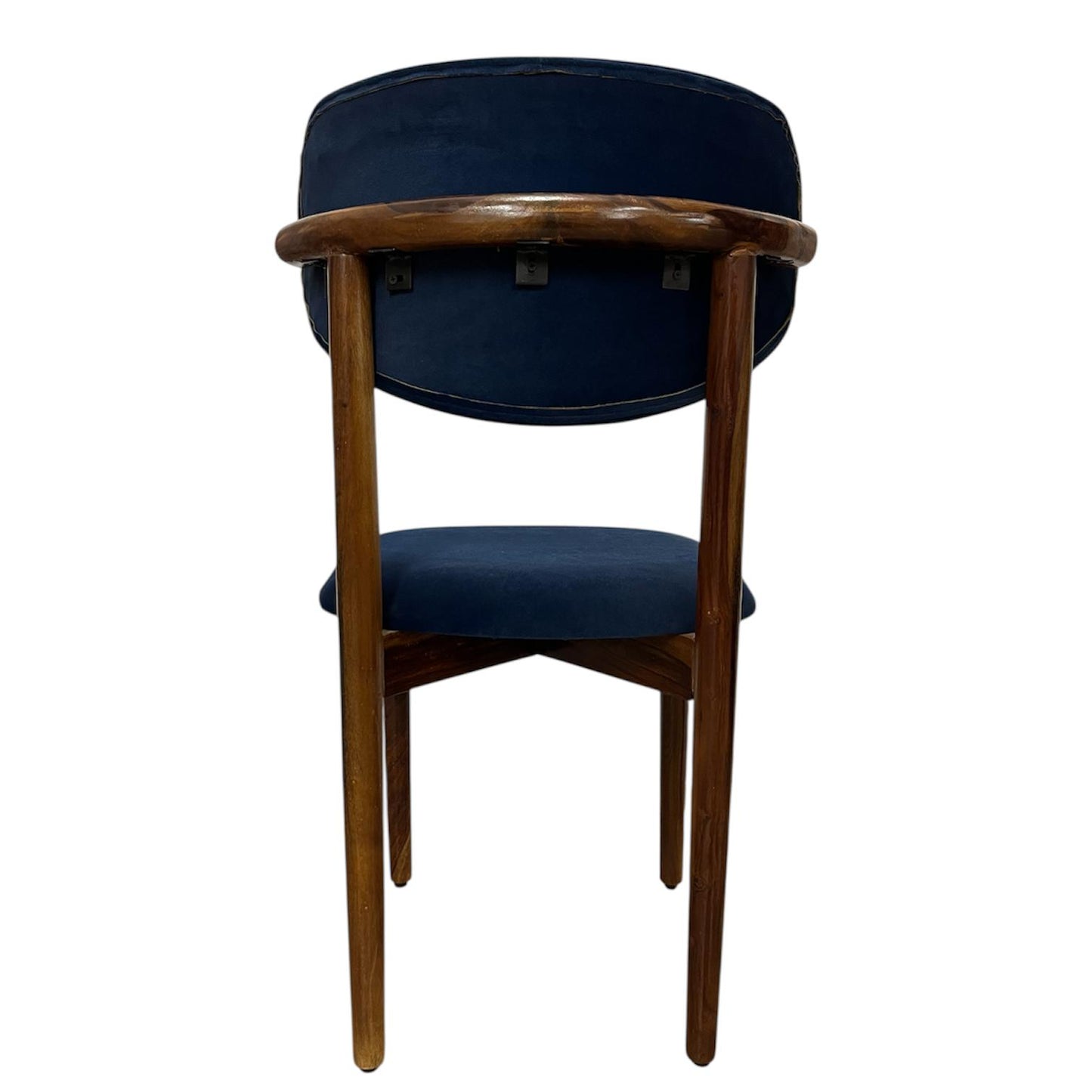Blue Curved Back Chair