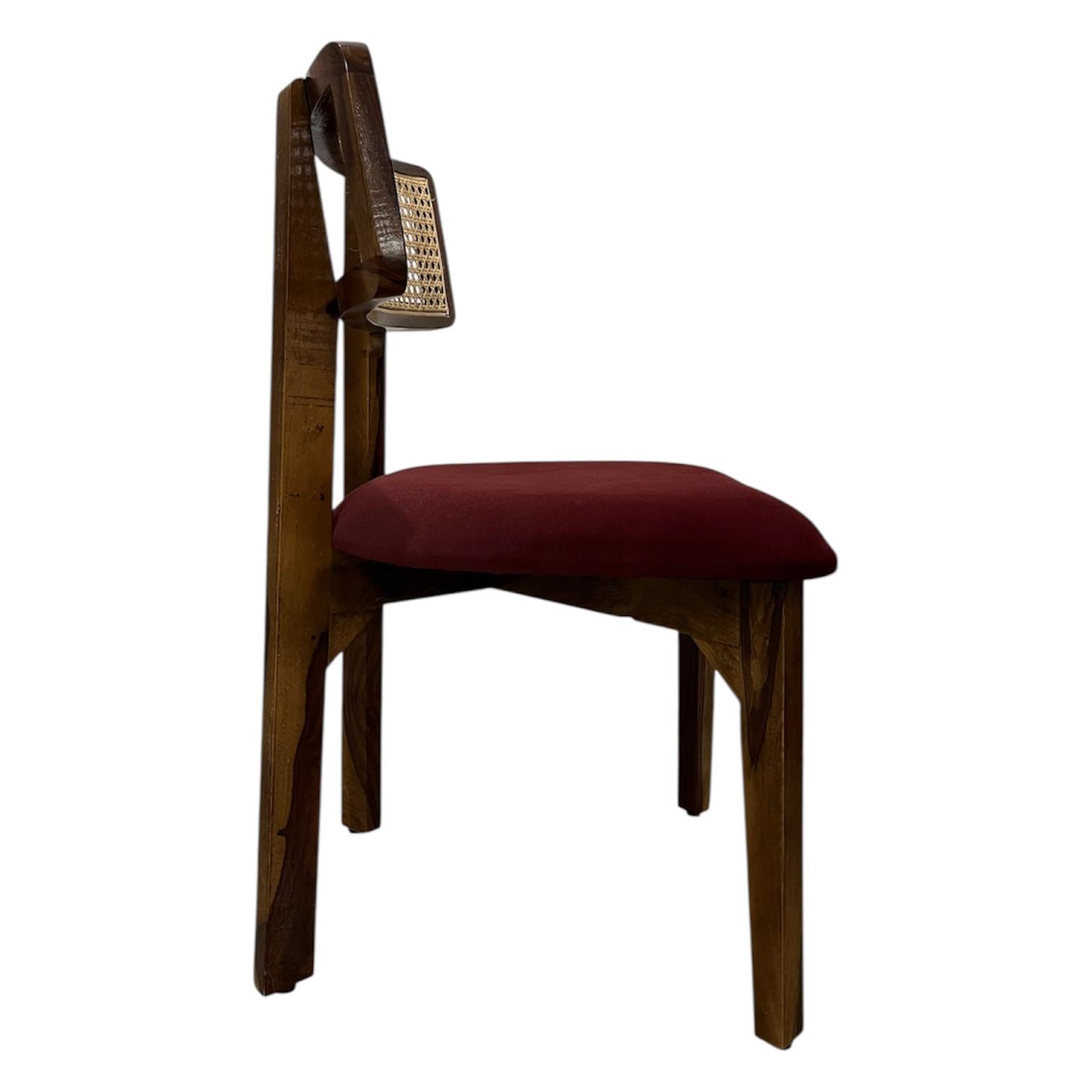 Maroon Rattan Chair