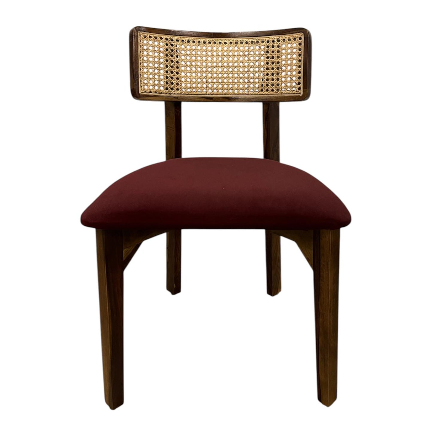 Maroon Rattan Chair