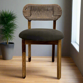Grey Rope Chair