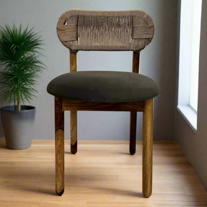 Grey Rope Chair