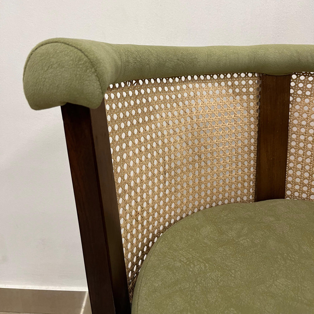 Pista Green Rattan Chair