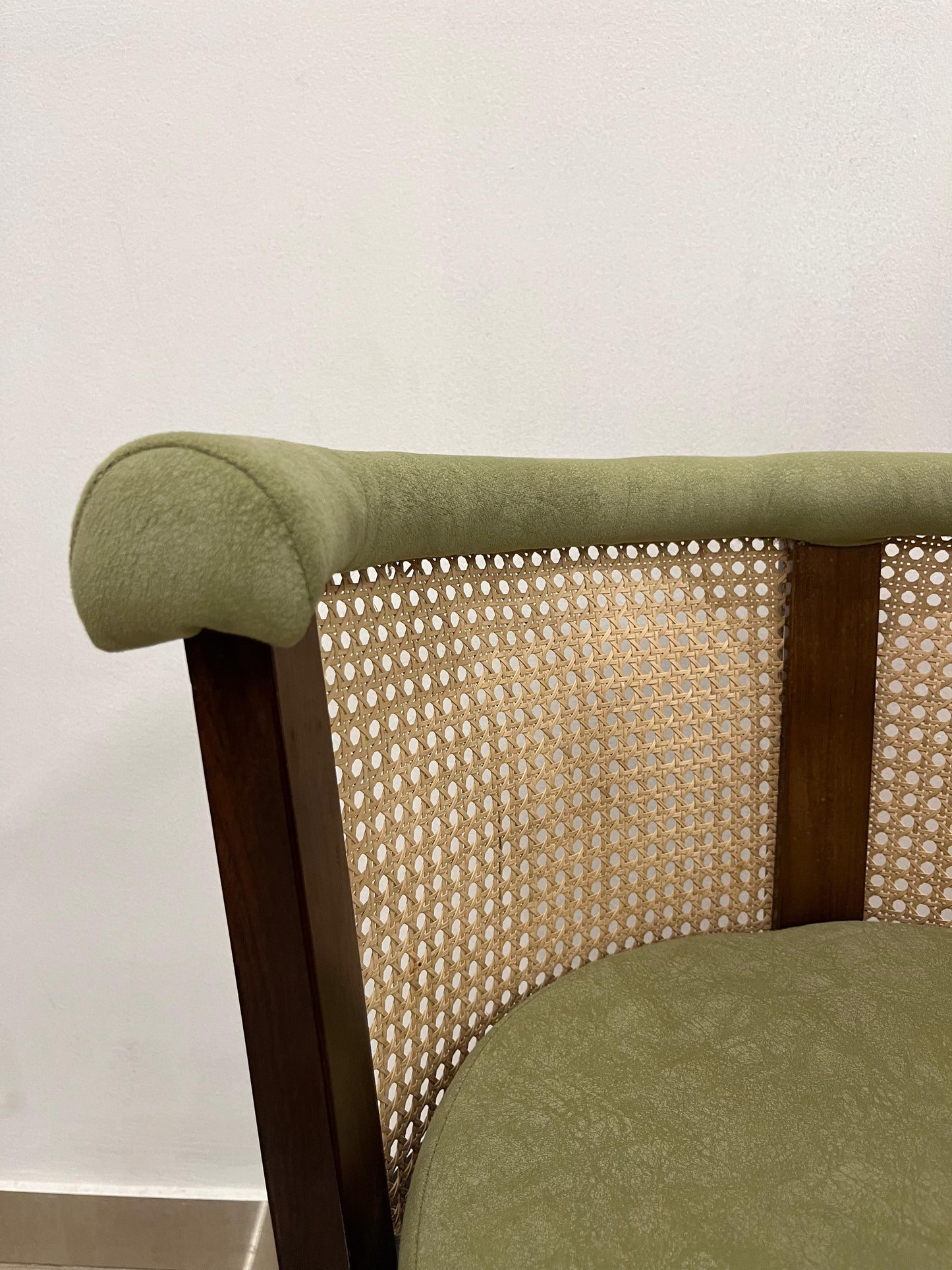 Pista Green Rattan Chair
