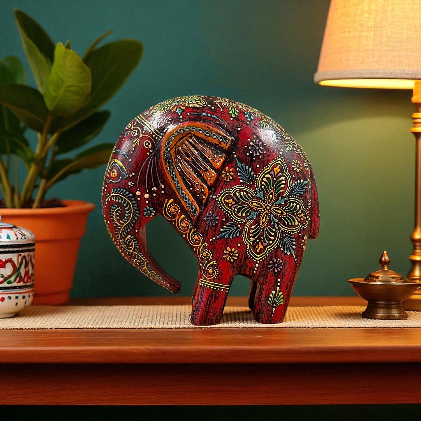 Swayed Elephant - Red