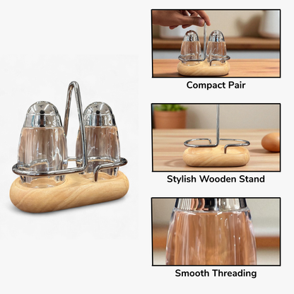 Woody Salt and Pepper Set