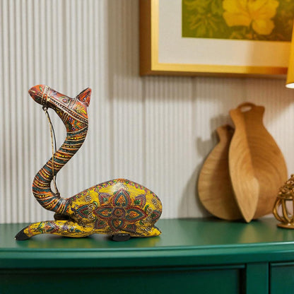 Hand Painted Decorative Camel Figurine - Big