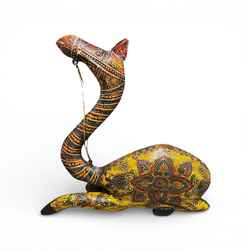 Hand Painted Decorative Camel Figurine - Big