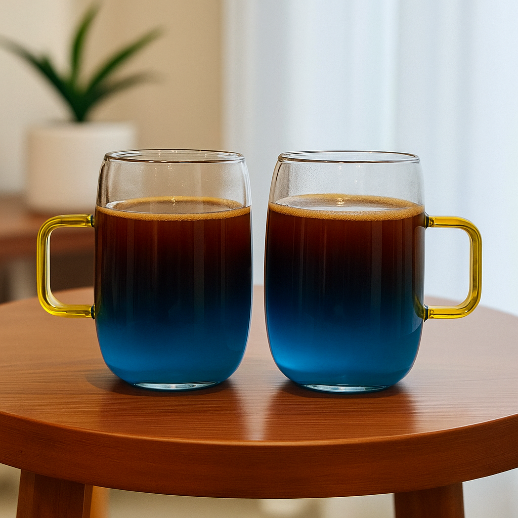 Gradient Glass Mug Set