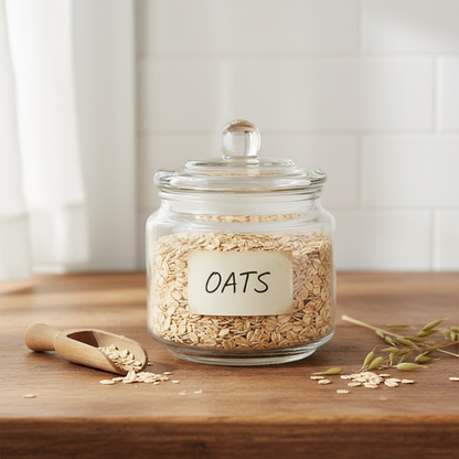 Clear Glass Storage Jar