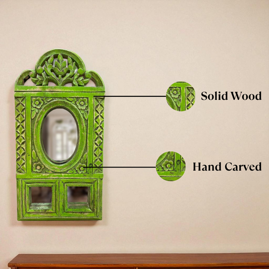 Green Bloom Mirror