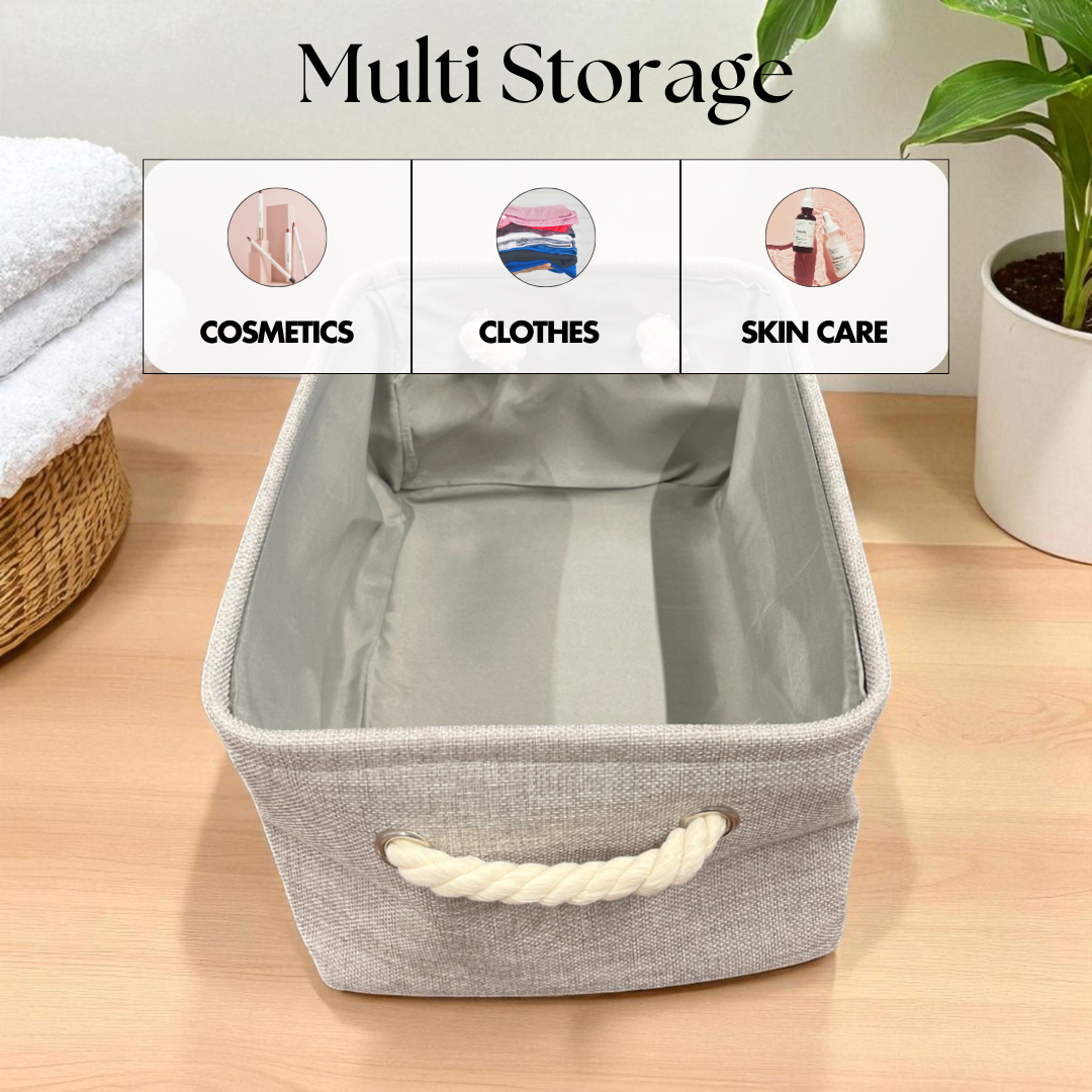 3 Pieces Jute Organizer Set