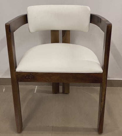 White Curved Chair
