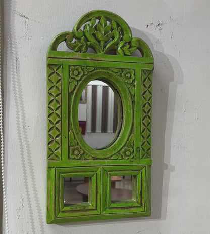 Green Bloom Mirror