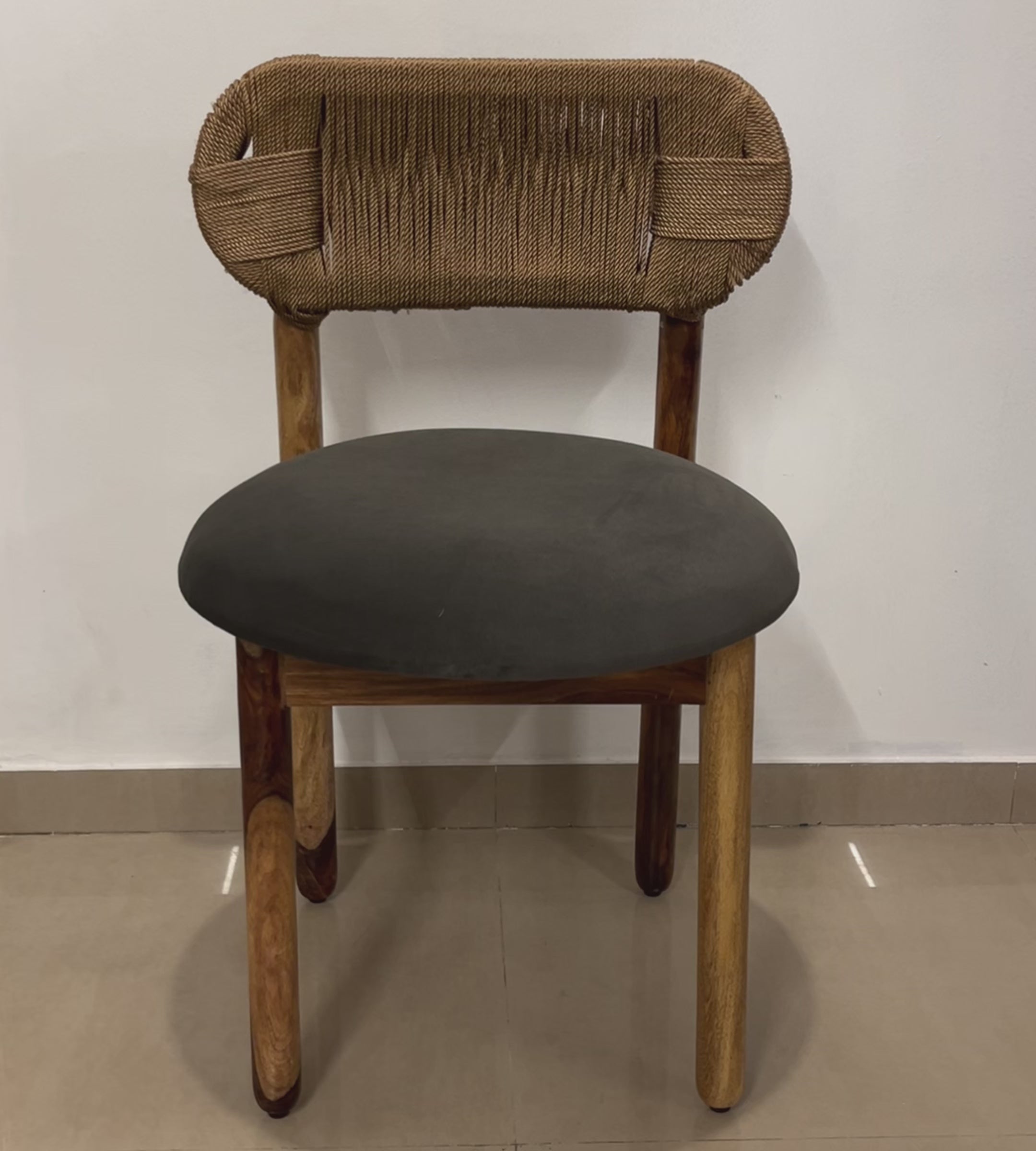 Grey Rope Chair