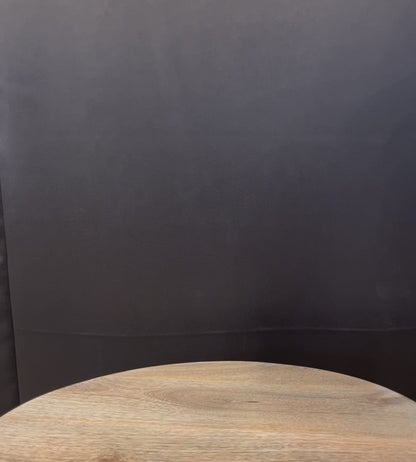 Modern Ceramic & Wood Vase Set