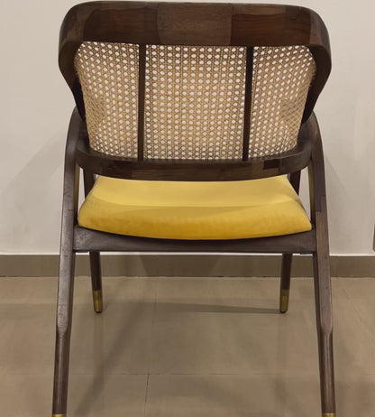 Yellow Rattan Chair