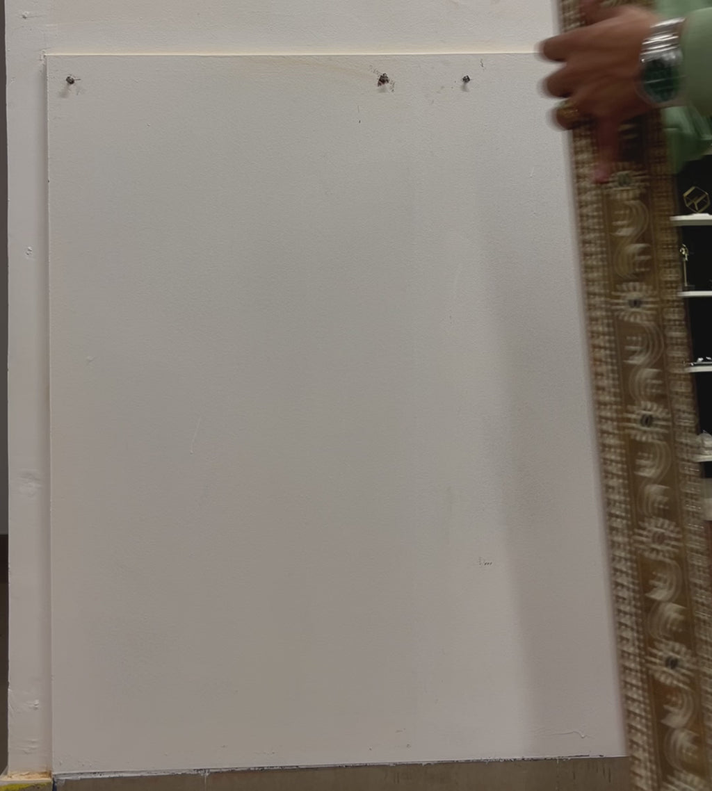 Nazaara Antique Gold Mirror with Stone Detailing – 3 Feet