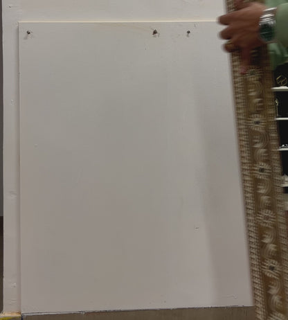 Nazaara Antique Gold Mirror with Stone Detailing – 3 Feet
