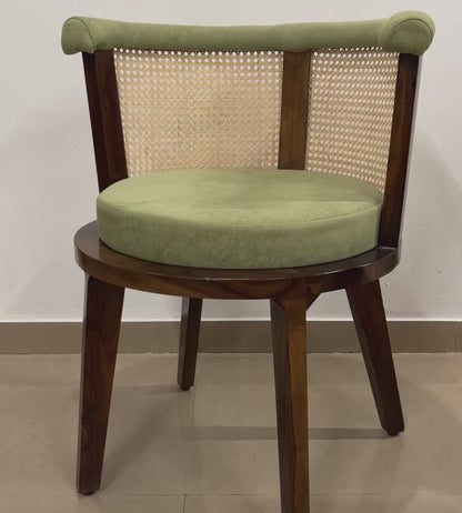 Pista Green Rattan Chair