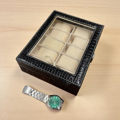 Faux Leather Watch Box - 12