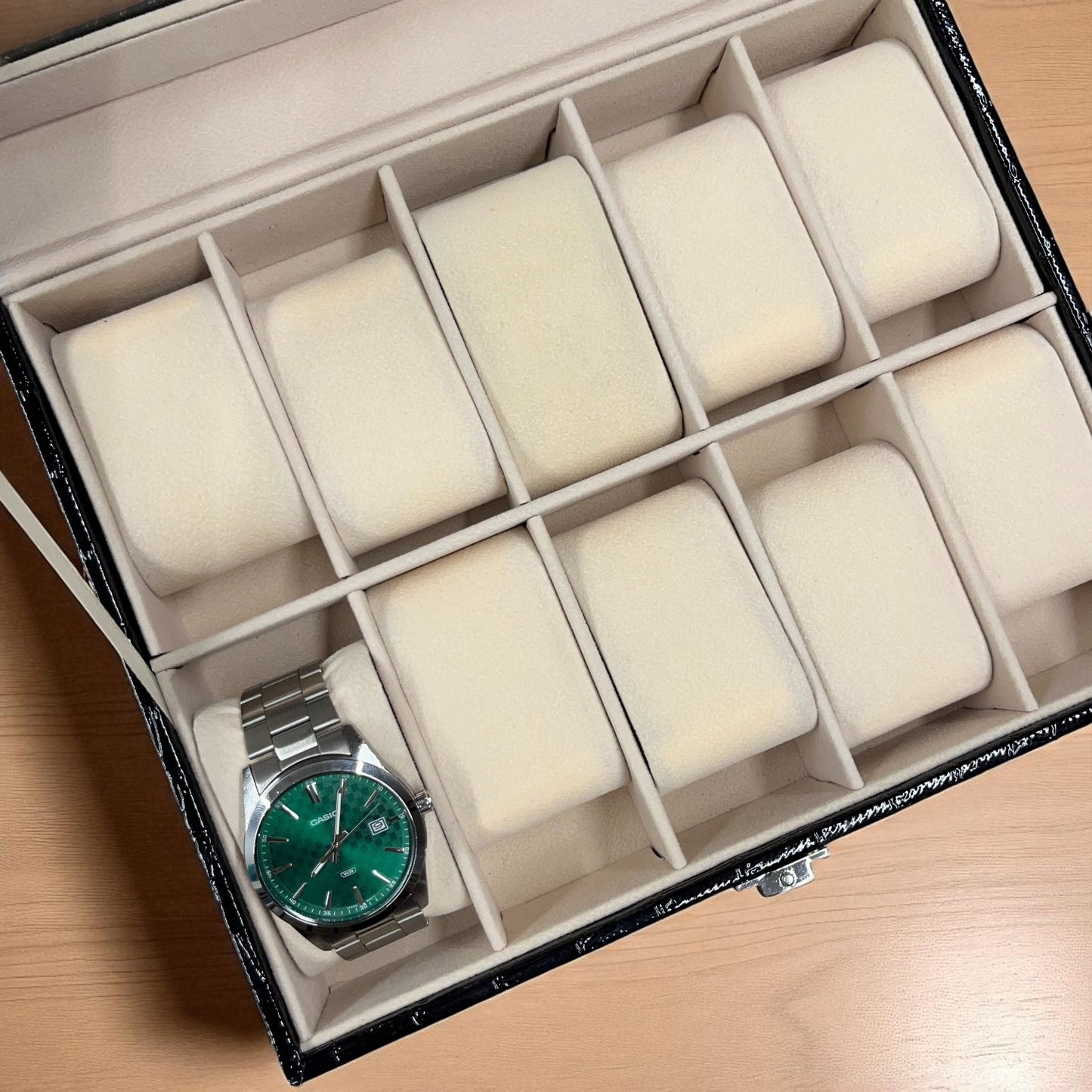 Faux Leather Watch Box - 12