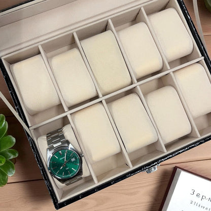 Faux Leather Watch Box - 12
