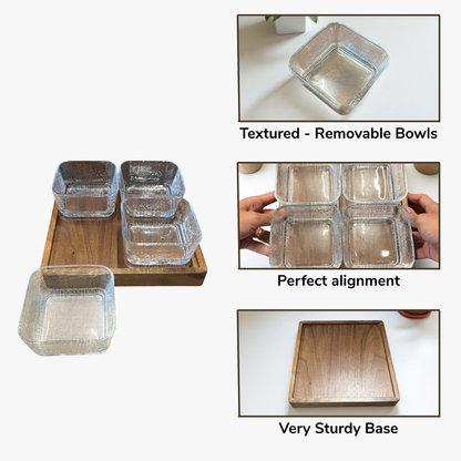 Wooden Tray Set